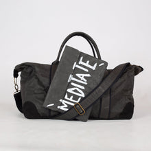 Load image into Gallery viewer, Black Recycled Weekend Bag