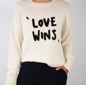 Oversized Hand embroidered knitted sweater|BOLD